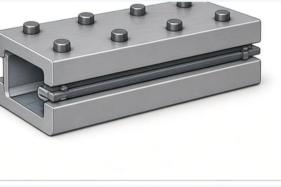 Neutral illustration of a gasket interface held between two fixture surfaces