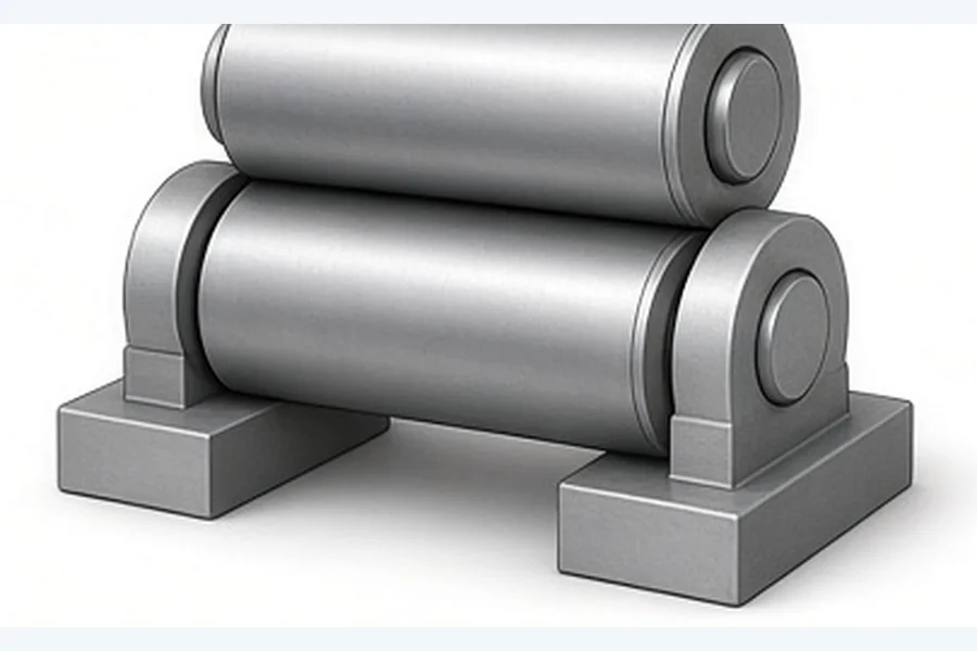 Neutral illustration of a two-roller nip interface